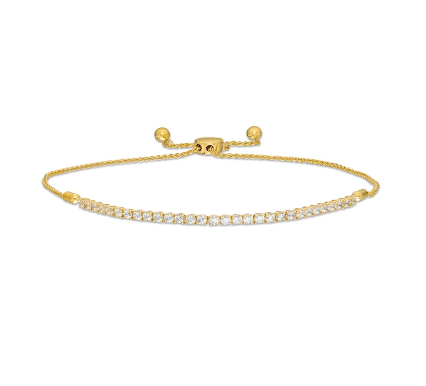 Diamond Bar Bolo Bracelet - 1.00 ct