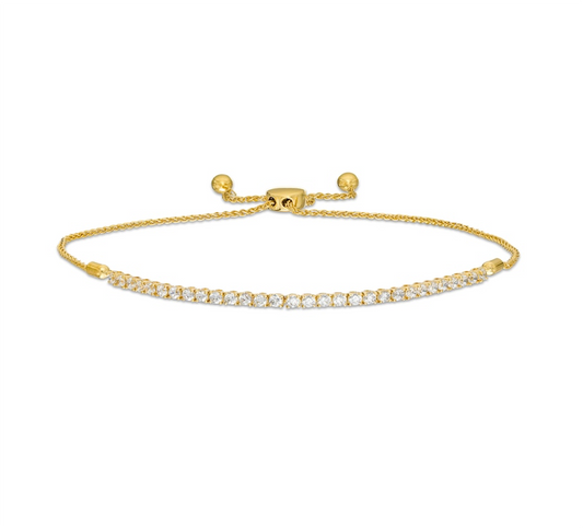 Diamond Bar Bolo Bracelet - 1.00 ct